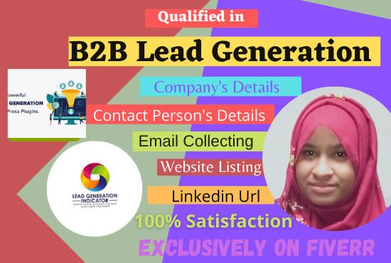 I will do b2b lead generation email listing by hand from linked in