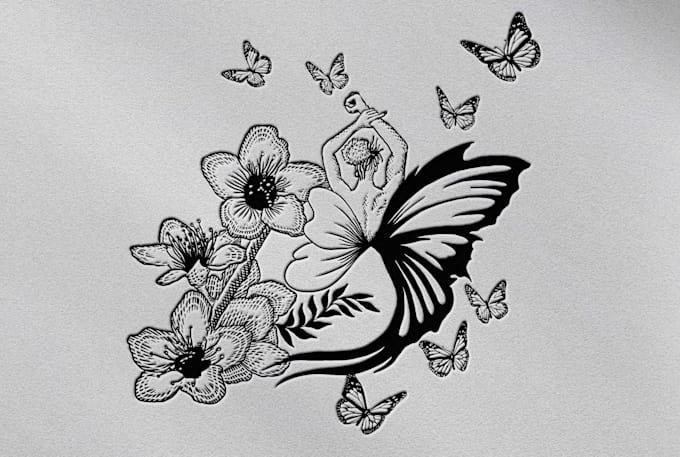 create a vintage logo and illustration in a hand drawn style