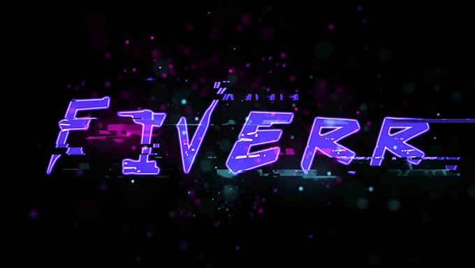 make cyberpunk neon light logo reveal intro
