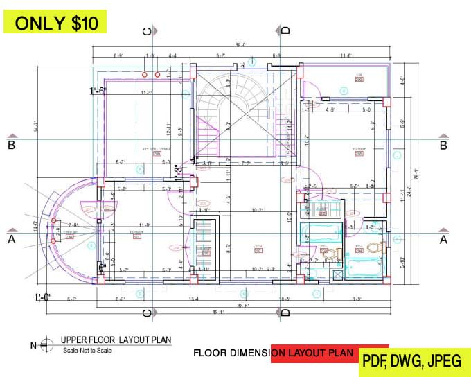 draw your architectural plans, elevations, etc in cad