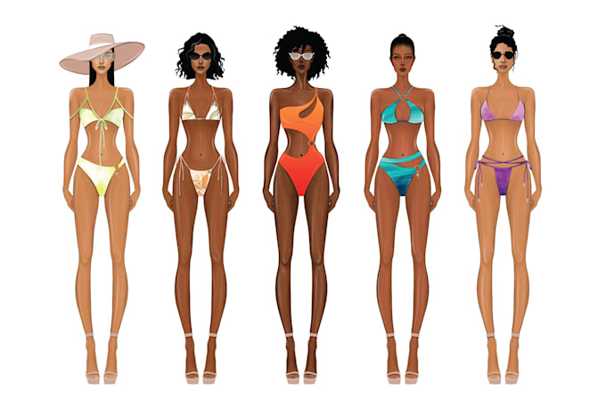 create swimsuit collection based on your vision