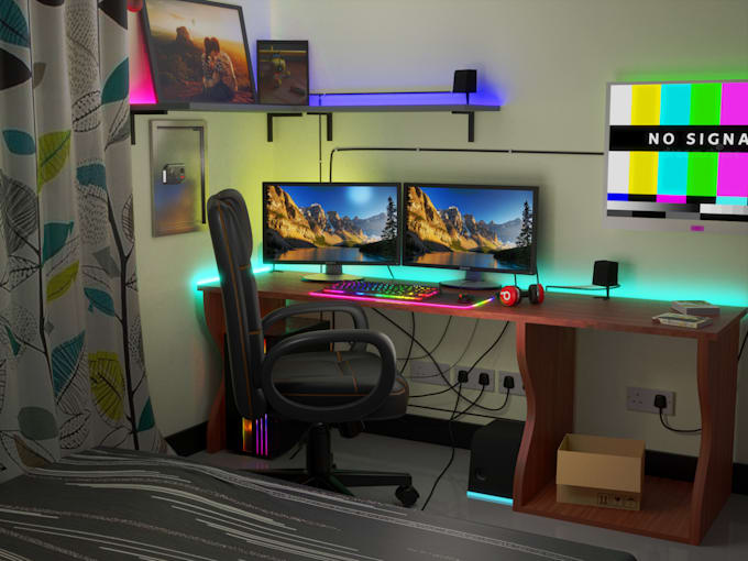 design interiors with blender