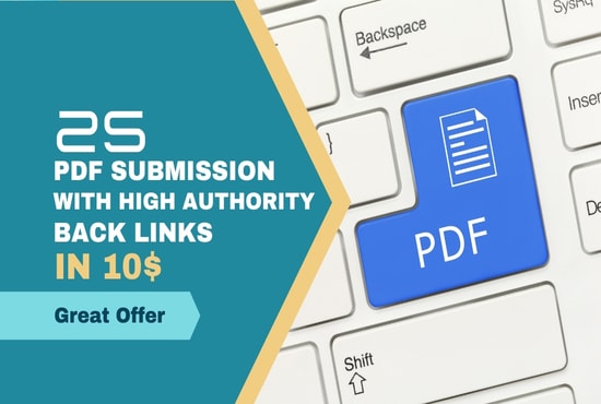 do manually PDF submission with backlink
