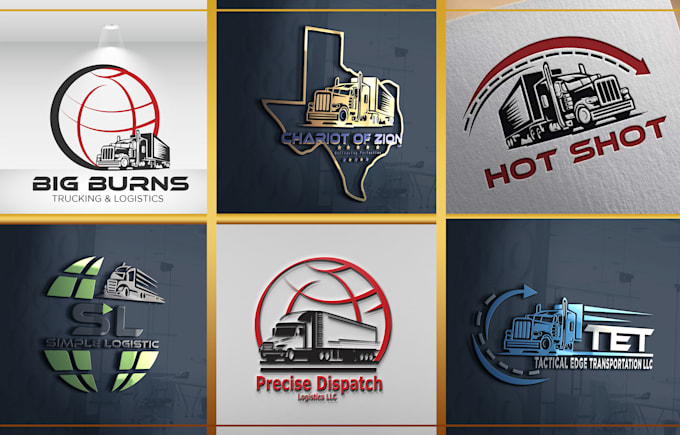 design trucking and logistic logo