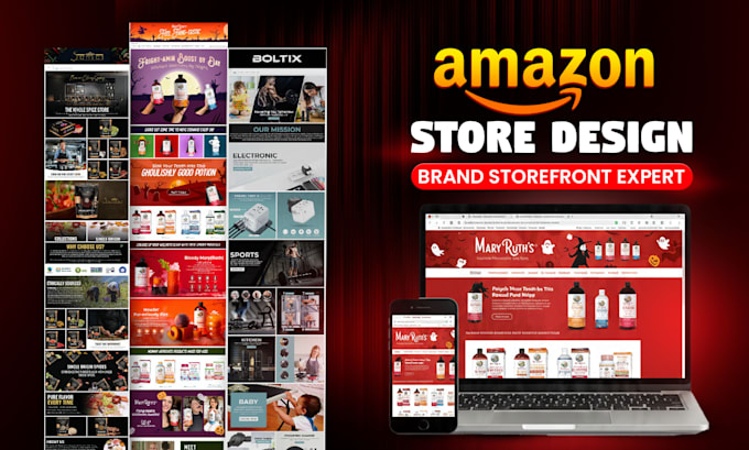 create your amazon brand store and storefront design