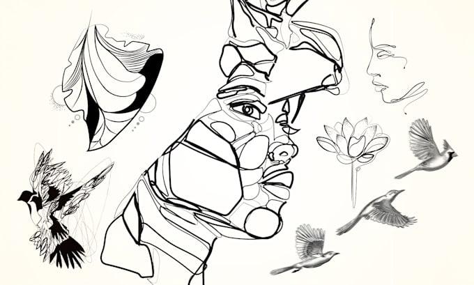 design a line art, fine line, minimalist or shaded tattoo