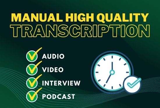 transcribe audio and do video transcription
