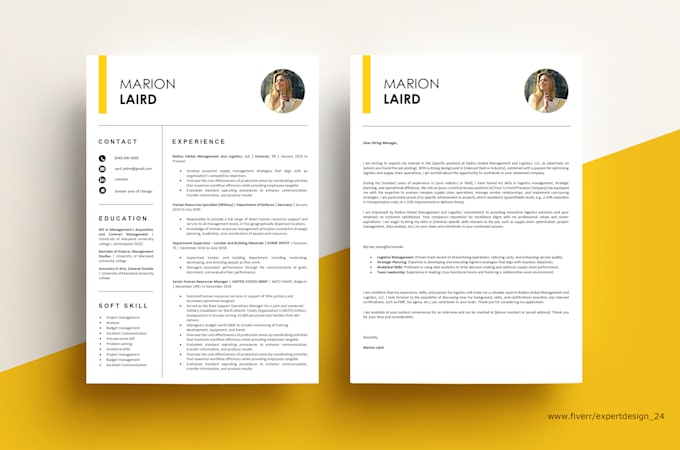 create professional resume design and CV design in 24 hours