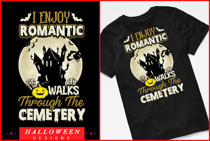 make creative halloween t shirt design
