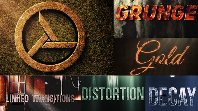 make a killer grunge logo or intro animation