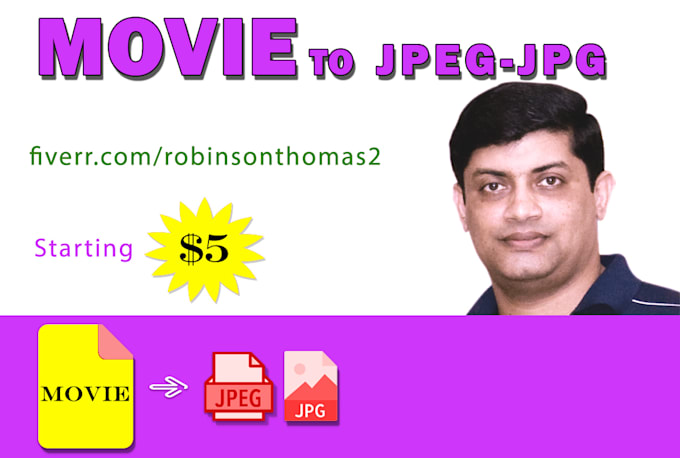 convert mp4, mpeg, avi, mov video files to image files