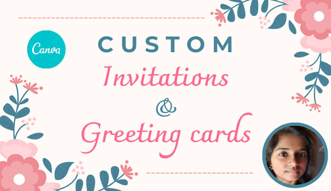 create custom invitations and greeting cards in canva