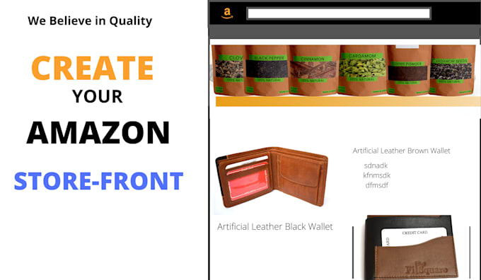 create your amazon brand storefront design and optimize it