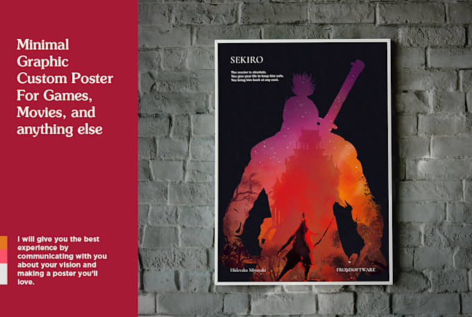 design an eye catching custom poster illustration for your business