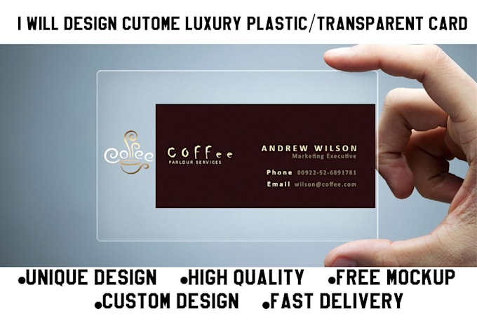 design a luxury plastic business card