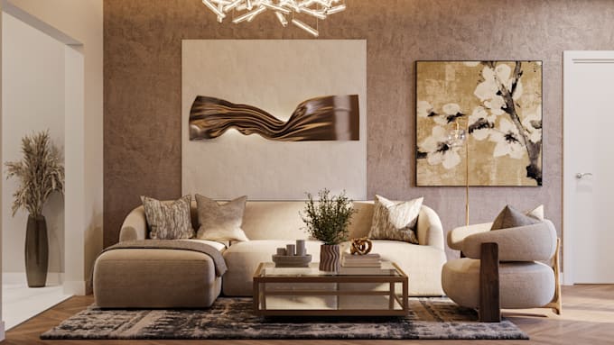 create 3d floor plan and interior render for your property