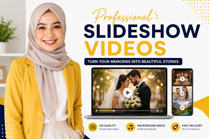 make slideshow videos and photo slideshow professionally