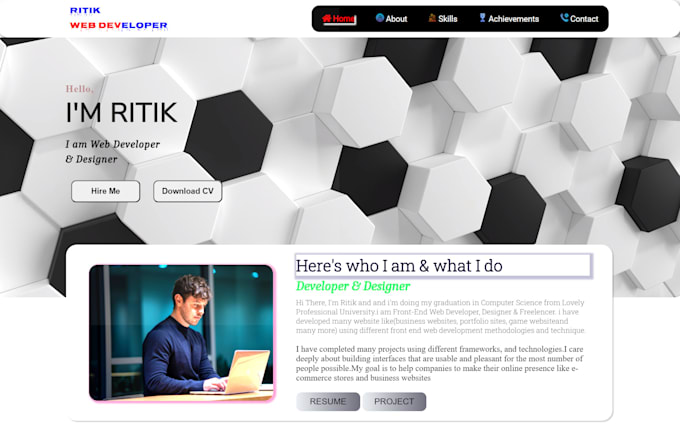 Develop professional website using html css javascript gsap by ...