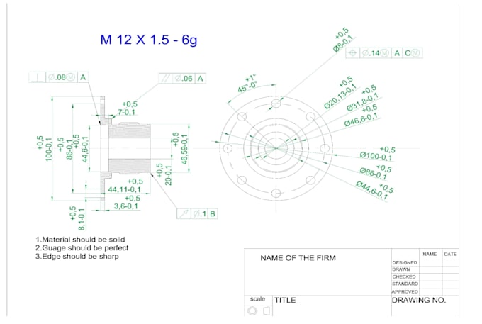Design 2d mechanical drawing,drafting and 3d cad model in autocad and ...