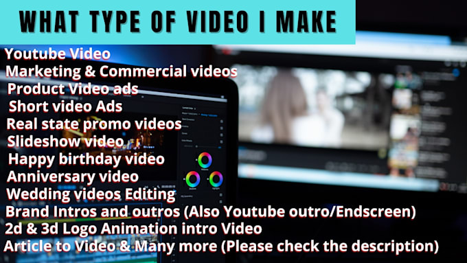 do video editing professionally and creatively
