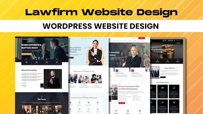 design SEO friendly lawyer attorney law firm and notary website on wordpress