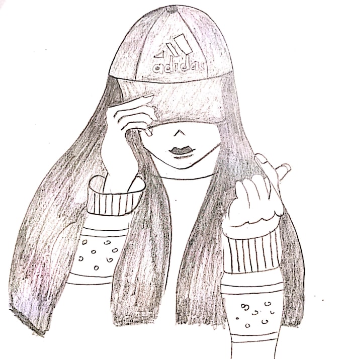 do sketches by hand by pencil