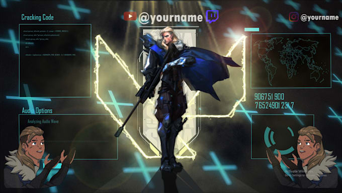 Make intro, outro and twitch overlay for streamers and youtubers by ...
