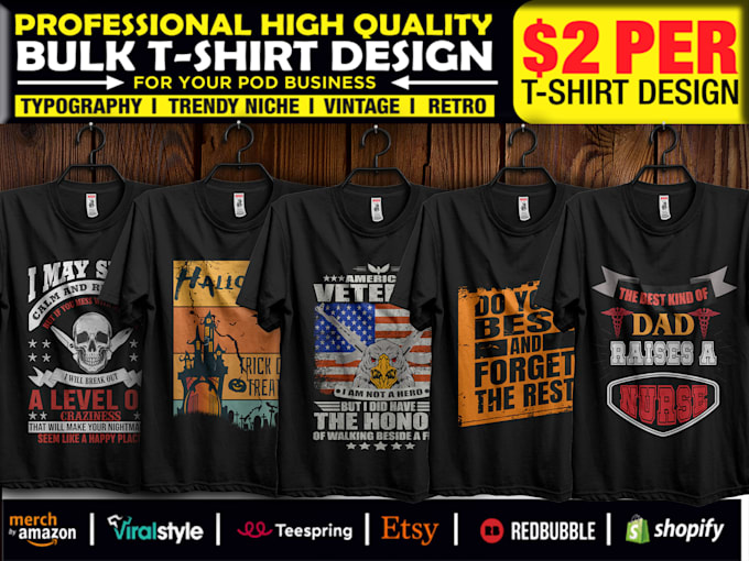 Bulk t shirt design trendy t shirt custom t shirt and typography t ...