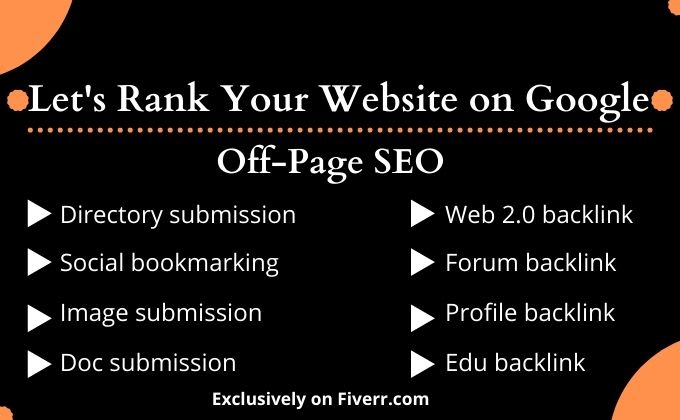 rank your website with monthly off page SEO