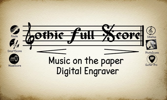engrave your handwritten, PDF, xmls or midi score