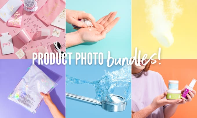 I will take modern product photos in bundles
