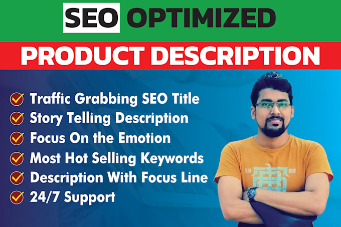 be your product description writer and copywriter