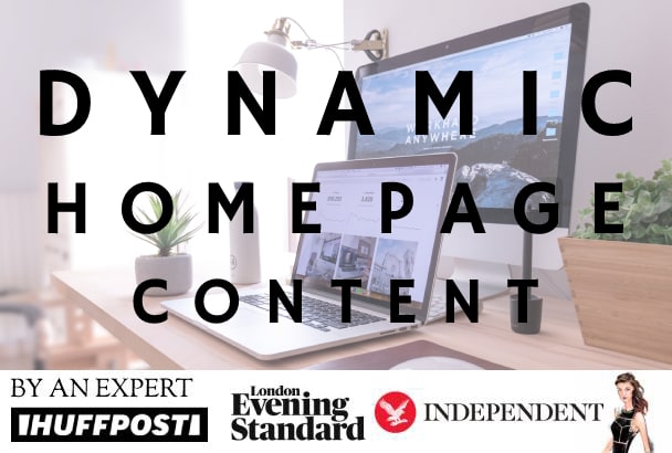 write you dynamic SEO home page content