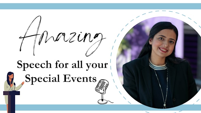 write an amazing speech for any event
