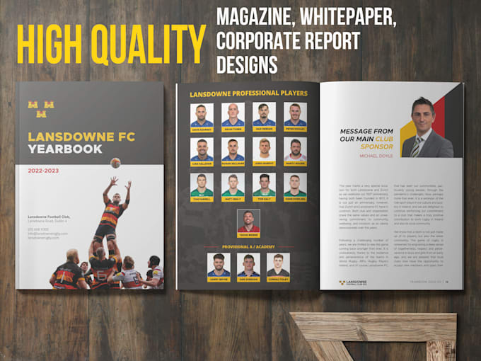 Hot Review! I will design professional reports, whitepapers, magazines, and brochures  for $100