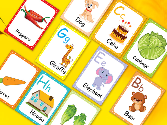 Design any type of creative flashcards by Waasu86 | Fiverr