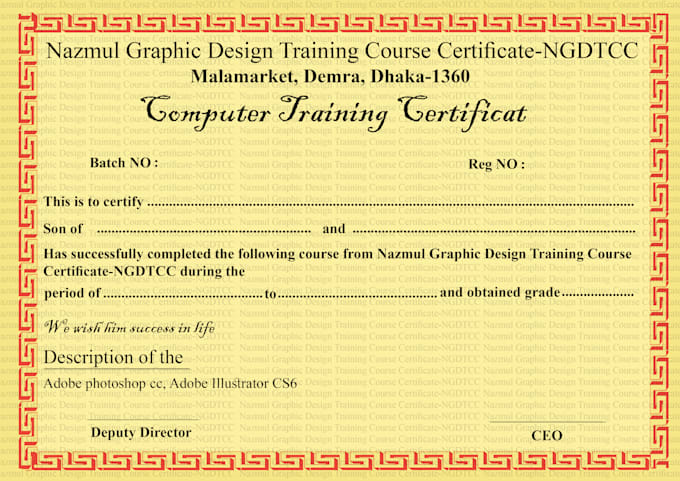 design brochure, catalog, training certificate, booklet, card proposal