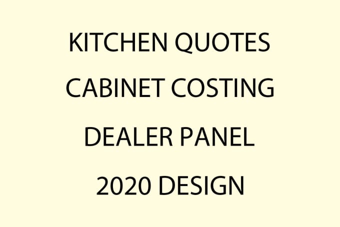 Create kitchen quotes using your cabinetry line 2020 design software by