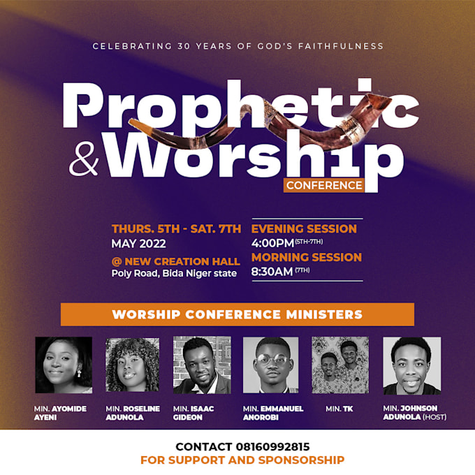 modern church flyer design