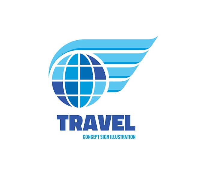 design travel logo  with  guarantee in short time