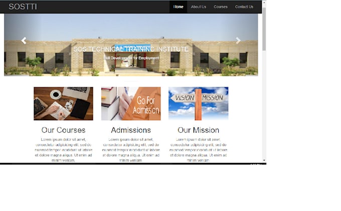 Create responsive website using html, css, bootstrap, js by ...