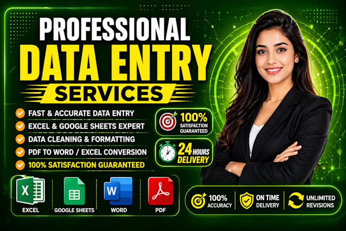 do data entry, email extraction, web and data scraper, pdf document conversion