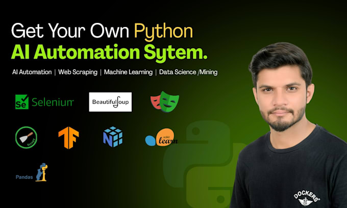 do python web scraping, automation, data mining and machine learning