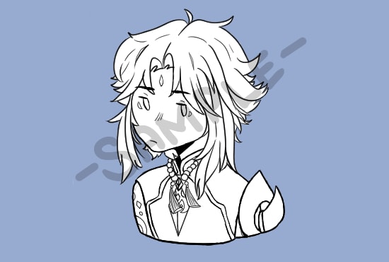 draw for avatar or profile pic icon of your request