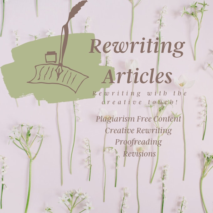 rewrite, proofread your article and make it plagiarism free