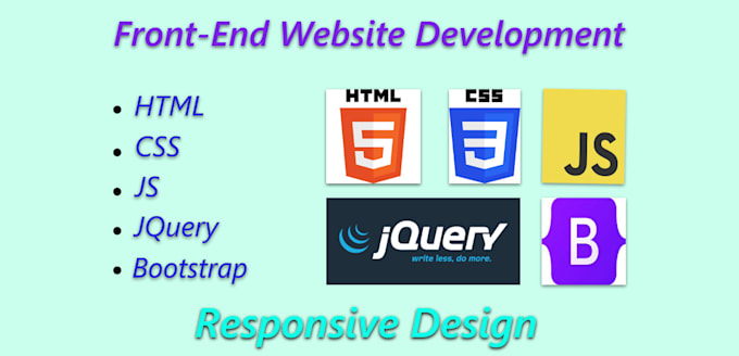 Develop front end website using html, css, js, bootstrap by Jahangir_09 ...