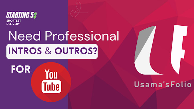 create custom youtube intro and outro video