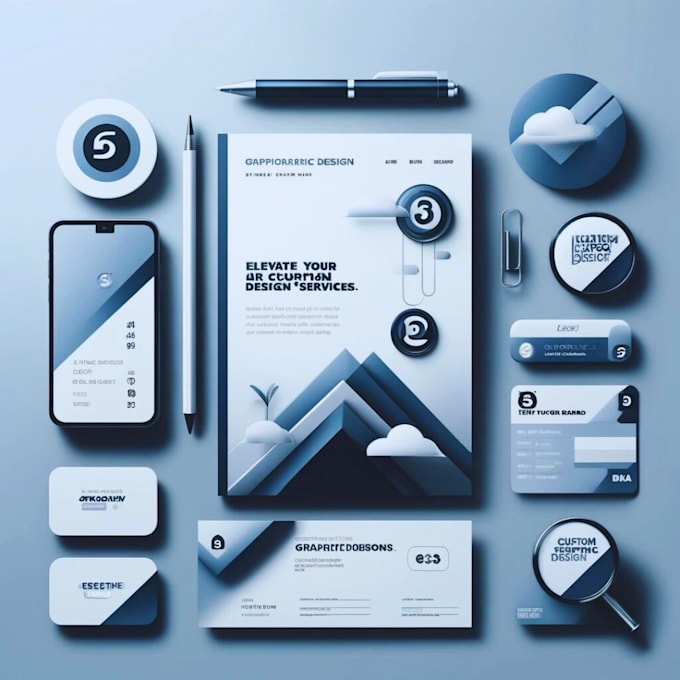 professional design services for business cards, brochures, and more
