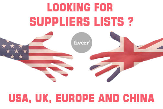 I will do deep research and find suppliers manufacturer for USA,UK, europe and china