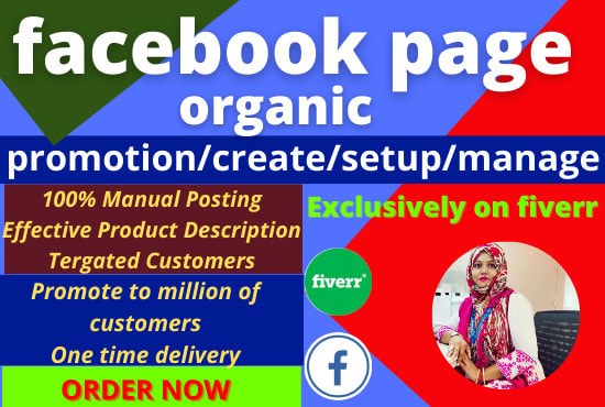 do facebook page promotion, create, setup, manage organic